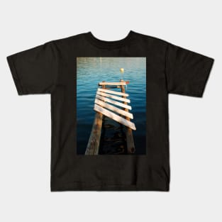 Boardwalk in Bakar Harbour Kids T-Shirt